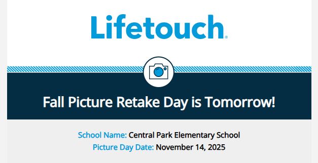 Retakes Tomorrow November 14th